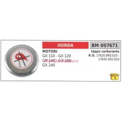 Bouchon de réservoir HONDA générateur GX 110 120 140 160 240 007671