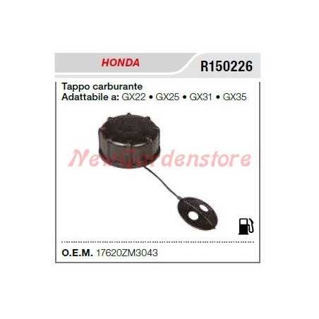 HONDA chainsaw GX 22 25 31 35 fuel filler cap R150226 | NewgardenParts.com