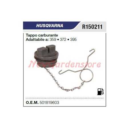 Tapón combustible motosierra HUSQVARNA 359 372 395 R150211 | NewgardenParts.com