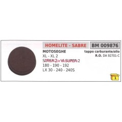 HOMELITE XL chainsaw oil fuel cap 2 009876 | NewgardenParts.com