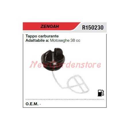 ZENOAH fuel filler cap 38cc chainsaw R150230 | NewgardenParts.com