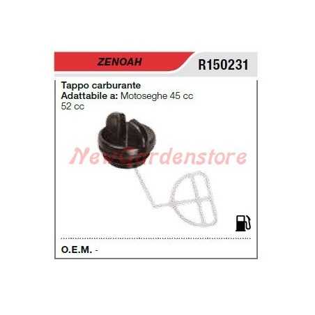 Bouchon de remplissage de carburant ZENOAH pour tronçonneuse 45cc R150231 | NewgardenParts.com