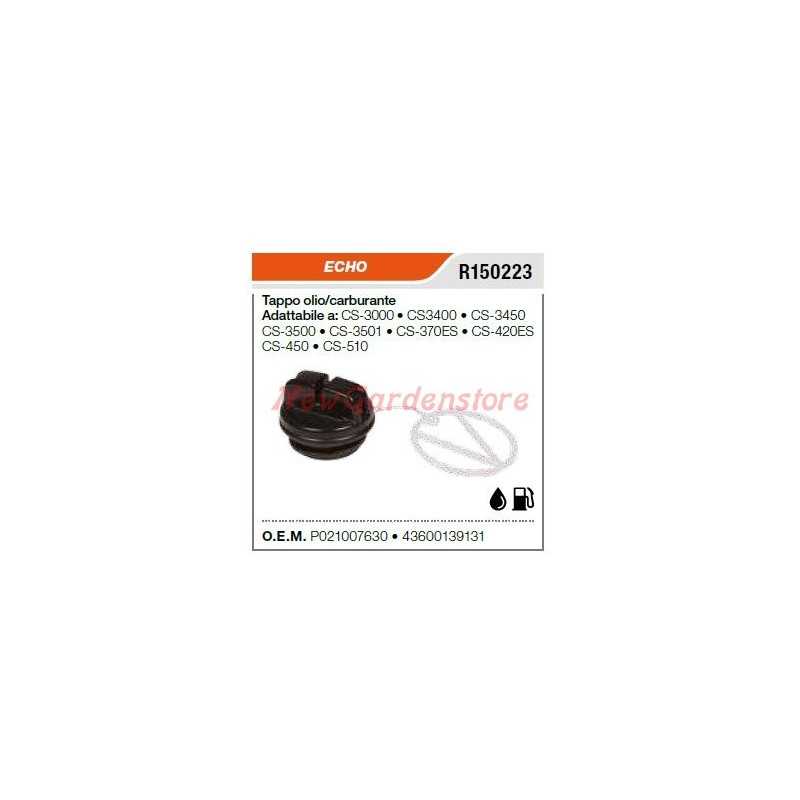Tappo carburante/olio ECHO motosega CS3000 CS3400 CS3450 CS3500 R150223