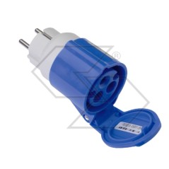 Adapter SCHUKO 2-pin plug + earth 16A 2-pin socket + earth 220V CEE IP44