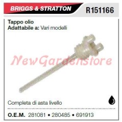 Oil drain plug B&S lawn mower mower various models R151166 | NewgardenParts.com