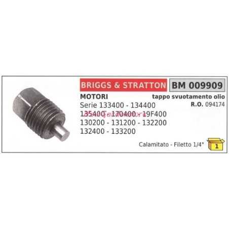 Tappo olio B&S tagliaerba tosaerba rasaerba serie 133400 134400 135400 009909 | NewgardenParts.com