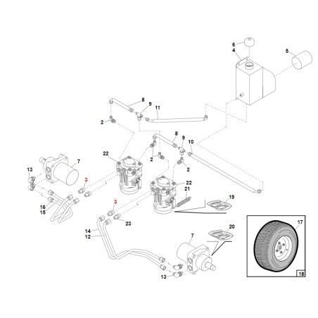 Adattatore trattorino rasaerba modelli SRZ ORIGINALE GIANNI FERRARI 93900583126 | NewgardenParts.com