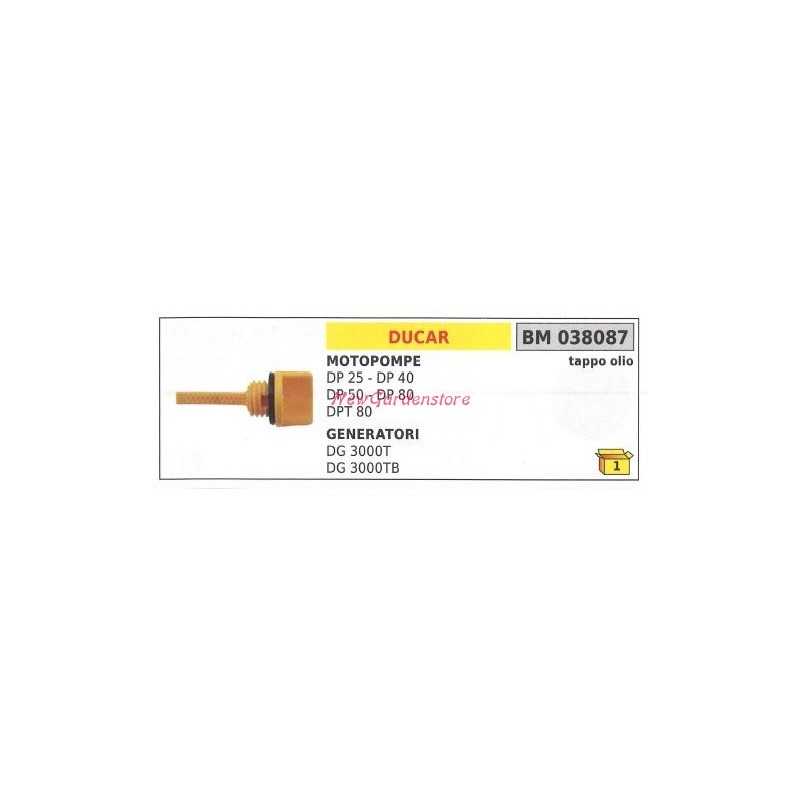 Tappo olio DUCAR motopompa DP 25 40 50 80 DPT 80 038087