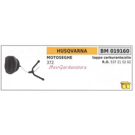 Oil filler cap HUSQVARNA chainsaw 372 019160 | NewgardenParts.com