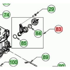 MTD Original Ölkappe für Rasentraktor Motor 382 Thorx 751-15731A | NewgardenParts.com