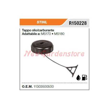 STIHL Kettensäge MS170 MS 180 Öleinfülldeckel kompatibel R150228 1130-350-0500 | NewgardenParts.com
