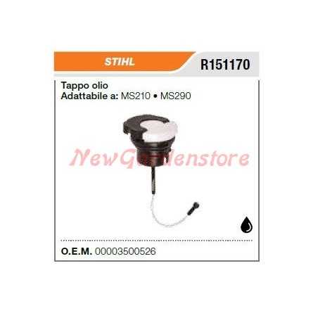 STIHL chainsaw MS210 290 oil filler cap R151170 | NewgardenParts.com