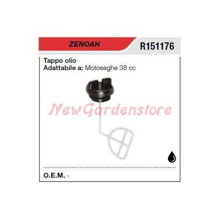 Oil filler cap ZENOAH 38cc chainsaw R151176 | NewgardenParts.com