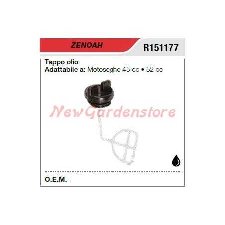 Oil filler cap ZENOAH chainsaw 45 52 cc R151177 | NewgardenParts.com
