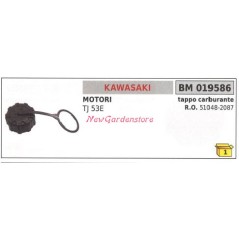 Fuel filler cap KAWASAKI engine brushcutter TJ 53E 51048-2087 | NewgardenParts.com