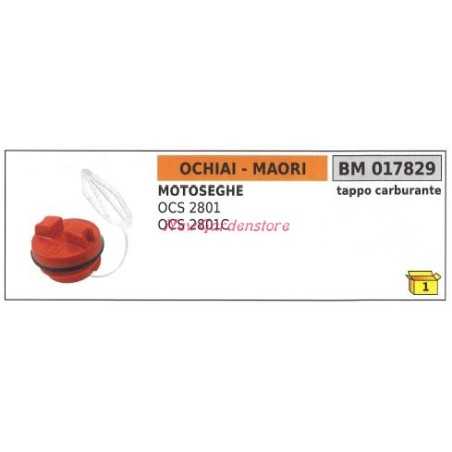 Fuel filler cap MAORI engine chainsaw OCS 2801 2801C 017829 | NewgardenParts.com