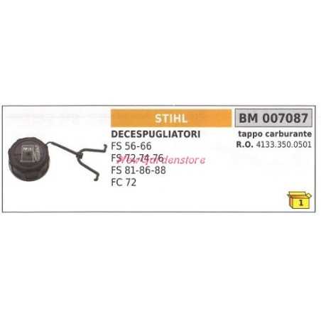Tankdeckel STIHL Freischneider FS 56 66 72 74 76 007087 | NewgardenParts.com