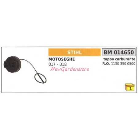 Fuel filler cap STIHL engine chain saw 017 018 014650 | NewgardenParts.com