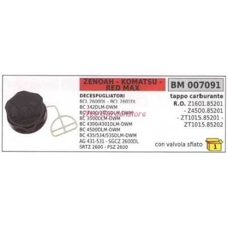 Tankdeckel ZENOAH Motor Freischneider BCL 2600DL 007091 | NewgardenParts.com