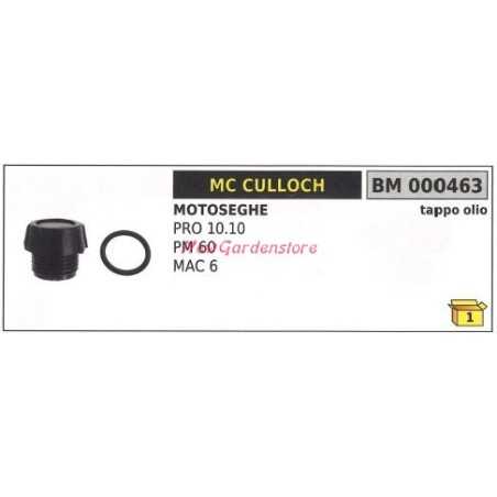 Engine oil filler cap MC CULLOCH chainsaw PRO 10.10 PM 60 MAC 6 000463 | NewgardenParts.com