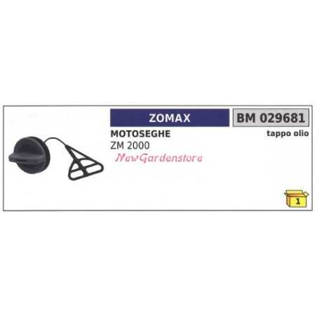 Oil filler cap ZOMAX motor saw ZM 2000 029681 | NewgardenParts.com