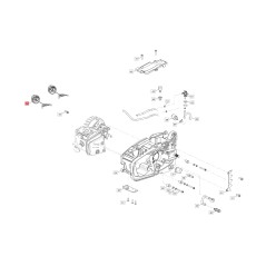 Original BLUEBIRD oil tank cap chainsaw CSP 280T - CSP 280TC CSP500-181 | NewgardenParts.com