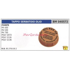 Öleinfülldeckel UNIVERSAL Bertolini-Pumpe PA 430 530 730 040572 | NewgardenParts.com
