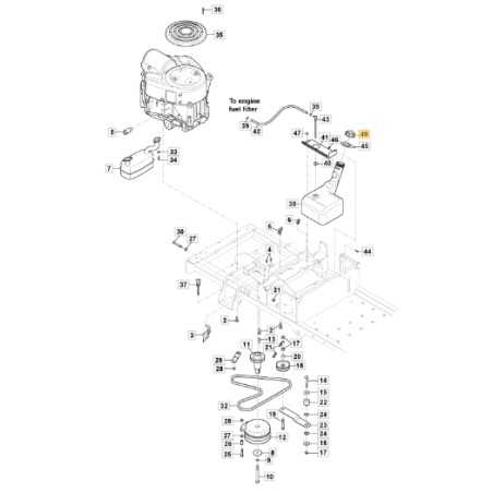 Tank cap lawn tractor mower models ZT3107T ORIGINAL STIGA 118830025/0 | NewgardenParts.com