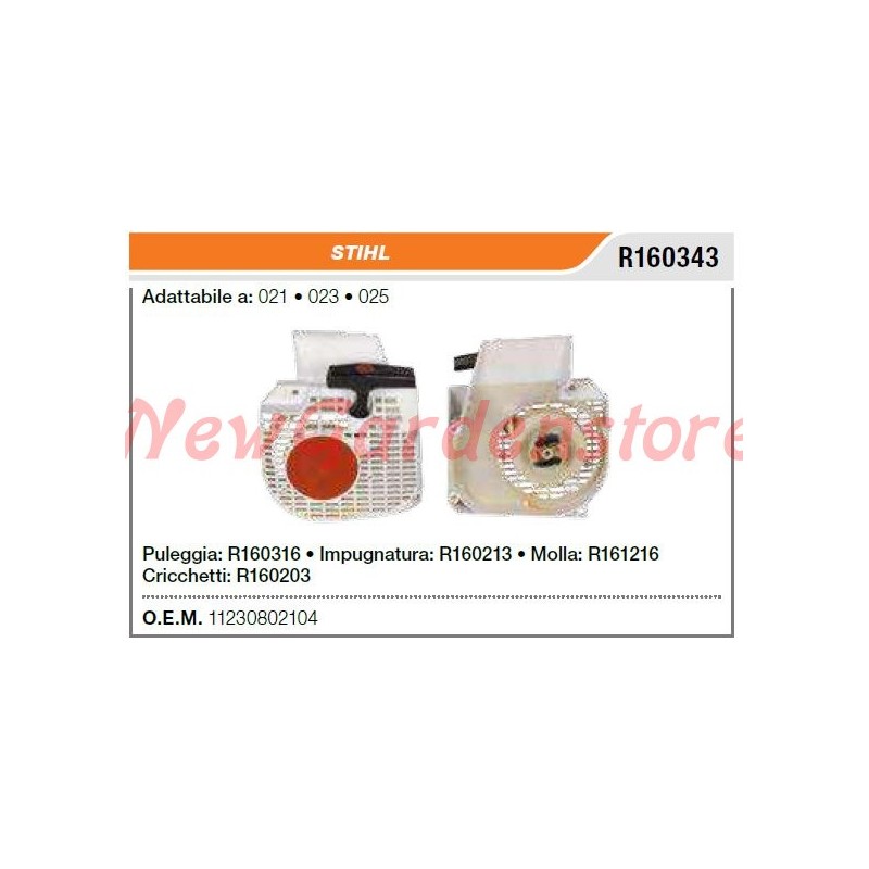 Arrancador motosierra STIHL 021 023 025 R160343