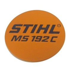 Plaque d'identification du carter de la tronçonneuse modèles MS192C ORIGINAL STIHL 11379671501 | NewgardenParts.com