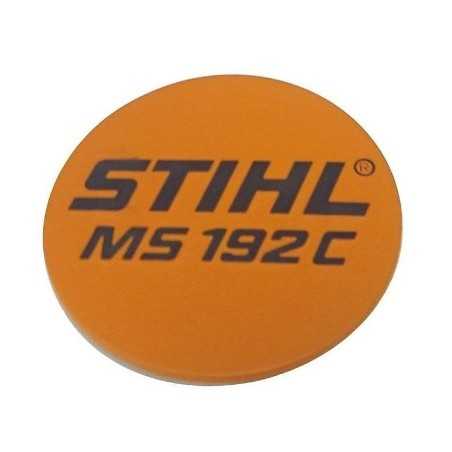 Nameplate crankcase chainsaw models MS192C ORIGINAL STIHL 11379671501 | NewgardenParts.com