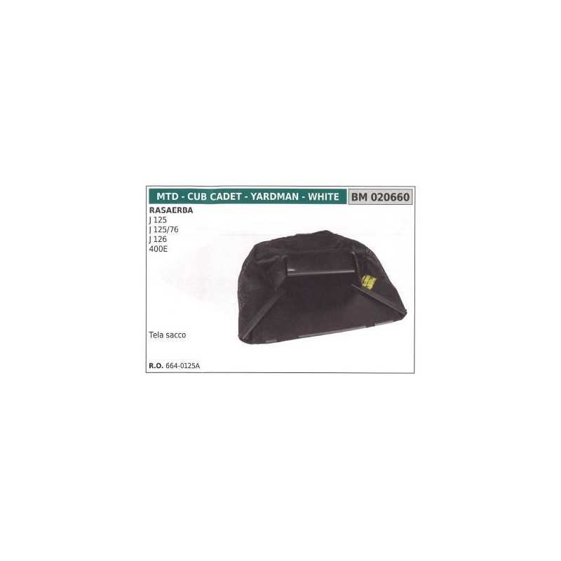 MTD tondeuse à gazon tondeuse à gazon J125 126 020660 panier toile
