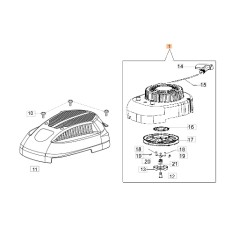 Arranque de cortacésped modelos G53PK G53TK ORIGINAL OLEOMAC L66150248