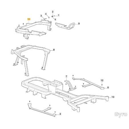 Armlehnenrahmen Traktor Modelle GYRO500e ORIGINAL STIGA 387800065/0 | NewgardenParts.com