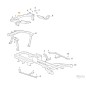 Armrest frame tractor models GYRO500e ORIGINAL STIGA 387800065/0