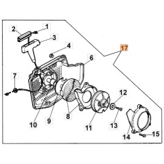 Avviamento troncatore modelli 999TTA ORIGINALE EMAK 099900336AR | NewgardenParts.com