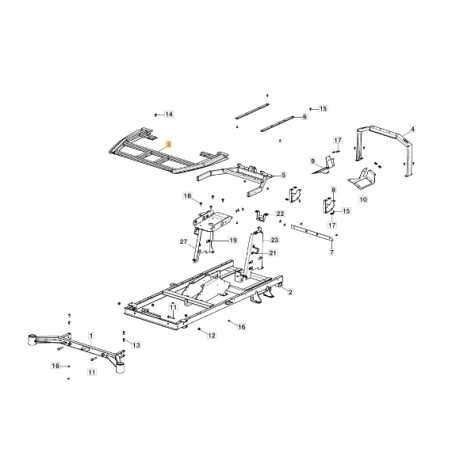Bastidor de reposapiés para tractor cortacésped ORIGINAL STIGA 387800071/0 | NewgardenParts.com