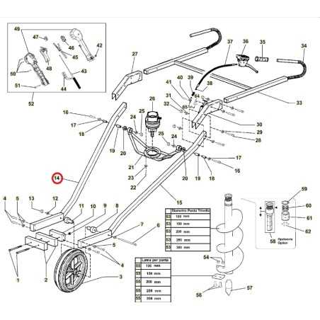 ORIGINAL ACTIVE Erdbohrer Modelle t152 020783 Radrahmen rechts | NewgardenParts.com