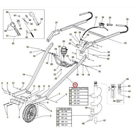 ORIGINAL ACTIVE châssis de roue gauche tarière modèles t152 020779 | NewgardenParts.com