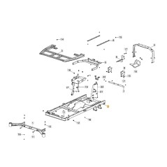 Frame for lawn tractor models GYRO900e ORIGINAL STIGA 387800067/0 | NewgardenParts.com