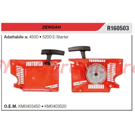 Avviamento ZENOAH motosega 4500 5200 E-starter R160503 | NewgardenParts.com