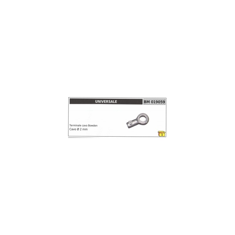 Bowdenzugklemme UNIVERSAL Kabel Ø  2 mm Code 019059
