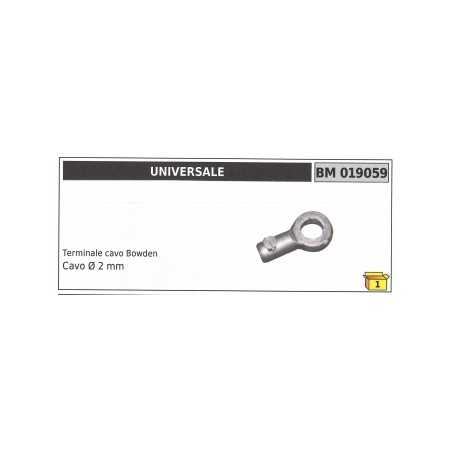 Borne de câble Bowden UNIVERSAL câble Ø 2 mm code 019059 | NewgardenParts.com