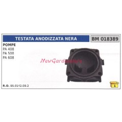Cabeza de bomba UNIVERSAL anodizada negra Bomba Bertolini PA 408 508 608 018389 | NewgardenParts.com
