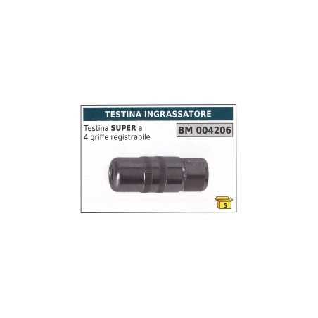 SUPER-Schmiernippel mit 4 verstellbaren Klauen Code 004206 | NewgardenParts.com