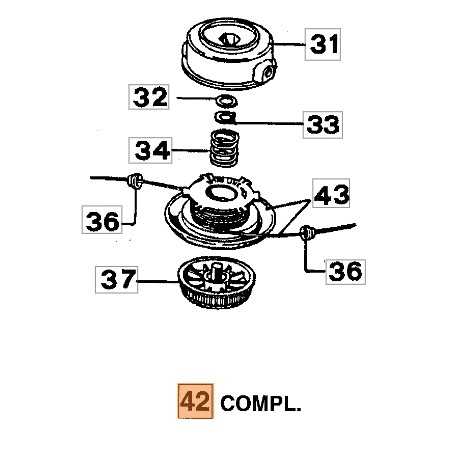 Nylonbürstenkopf ORIGINAL EMAK Modelle 433BP 60012020A | NewgardenParts.com