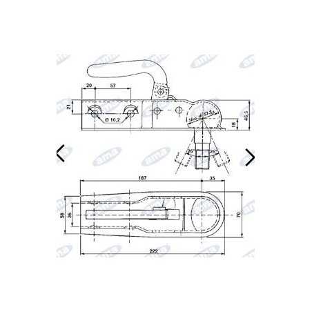 Abschleppkupplungskopf für AMA-Anhänger und -Tankwagen