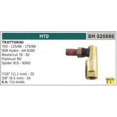 Testina sterzo MTD trattorino rasaerba 7/16 tagliaerba 703 125/96 723-0448A 723-0448 7230448 | NewgardenParts.com