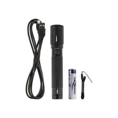 Linterna de aluminio color negro lumen 400 longitud 168,00 mm | NewgardenParts.com