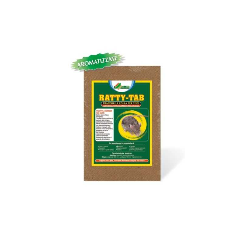 Ready-to-use mouse trap 19x28 CM RATTY-TAB with Al.Fe flavored glue Ready-to-use mouse trap 19x28 CM RATTY-TAB with Al.Fe flavored glue